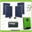 Kit solare fotovoltaico 1KW Inverter onda pura Edison50 5000VA 4000W 48V PWM 50A Batterie OPzS