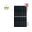 Set 10 pannelli solari fotovoltaici 410W 24V monocristallini alta efficienza cornice nera cella PERC del tipo half-cut 
