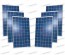 Set 6 Pannelli Solari Fotovoltaici 1620W Europeo 30V tot. 540W Casa Baita Stand-Alone