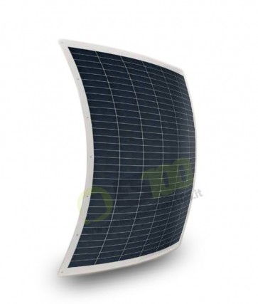 Pannello Solare flessibile 160W con anelli di fissaggio
