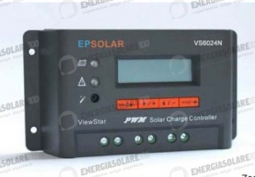 Regolatore EP Solar 12-24V 60A con crepuscolare e display