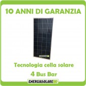 Pannello Solare Fotovoltaico Policristallino 150W 12V serie NX