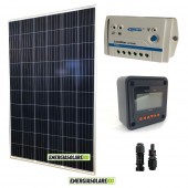 Kit Pannello Solare Fotovoltaico 250W 24V Regolatore PWM 10A LS1024B con Display MT-50