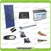 Kit LED-Straßenbeleuchtung 25W 12V-Batterie 100 Ah AGM Cold Light Solar-Panel