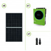 Solar Photovoltaik System 2250W Panlels 375W mit Edison Hybrid Reine Welle Wechselrichter 5600W 48V MPPT Laderegler 120A 500VDC 6KW PV max