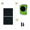 Solar Photovoltaik System 3000W Panlels 375W mit Edison Hybrid Reine Welle Wechselrichter 5600W 48V MPPT Laderegler 120A 500VDC 6KW PV max