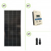 Starter Kit 200W 12V Monokristallines Solarpanel und MPPT TRIRON2210N 20A Laderegler 