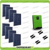 2.2KW Photovoltaikanlage mit Sonnenkollektoren Edison50 Wechselrichter 5kW 48V PWM 50A Regler
