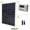 Solar Kit 24V mit zwei Panels 100W = 200W Epsolar VS1024AU Laderegler mit USB-Buchsen