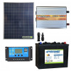 Chalet Kabine Solarpanel 200W 12V modifizierter Wellenwechselrichter 1000W AGM Batterie 150Ah NVSolar Controller
