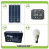 Innenbeleuchtungsset für 10W Solarpanel LED Lampen 7W 12V max 1 Stunde UL Batterie