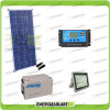 150-W-Solarpanel-Außenbeleuchtungssatz mit 30-W-LED-Scheinwerfer 16 Stunden Batterielebensdauer 150-Ah-Tiefentladebatterien