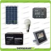 Photovoltaik-Kit für Außen- und Innenbeleuchtung mit 10W LED-Licht und 7W LED-Panel 10W Photovoltaik-Panel 2 Stunden Autonomie