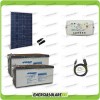 Kit Starter Plus Solar Panel HF 280W 24V Batterie AGM 200Ah PWM 10A Controller LS1024B und USB-Kabel RS485