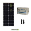 Photovoltaik SolarPanel Kit 100W 12V Monokristalline Laderegler LS1024B Camper nach Hause Beleuchtung
