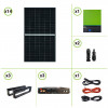 Impianto solare fotovoltaico 5250W Inverter ibrido 7.2KW doppio ingresso MPPT 80A batterie litio