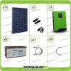 Solar Photovoltaik Kit 3.9KW Pure Wave Wechselrichter Genius 5kW 48V MPPT 80A AGM Batterien