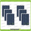 Kit 6 Photovoltaik-Solarmodule 10W 12V Multi-Purpose Pmax 60W Kajütboot