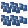 Set 20 Extra-Europäische 280W Photovoltaik Solarmodule 30V tot. 5600W Stand-Alone Baita Haus