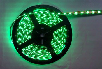 Bobina a led luce verde 5mt. 14.4W/m 12V LED Strip SMD5050 IP65