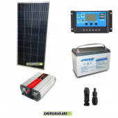 Kit chalet panneau solaire 200W convertisseur DC AC 12V 220V 1000W