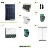 Kit Solare Storage Pannello Policristallino 7840W e Inverter Monofase Growatt SPH6000 con doppio MPPT