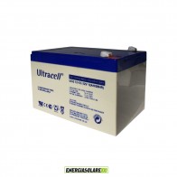 Batterie Ultracell GEL 12Ah 12V DEEP CYCLE  pour photovoltaïque, voiliers, bateaux à moteur