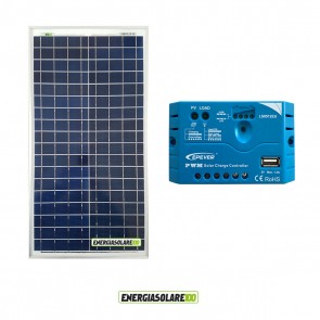 Kit Panneau Solaire Photovoltaïque 30W 12V régulateur de charge 5A Epsolar 