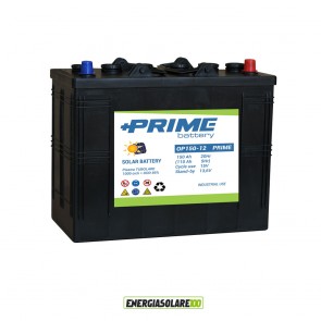 Batteria Solare Prime acido libero OP105 150Ah 12V impianto fotovoltaico isola 