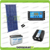 Kit panneau solaire 150W 12V onduleur onde pure 1000W batterie AGM 100Ah 