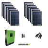 Kit panneau solaire photovoltaique pour maison 3.8KW PV Onduleur pur sinus Genius50 5KW 48V avec régulateur de charge MPPT 80A