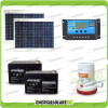 Kit d'irrigation solaire photovoltaique 24V panneau 30W pompe submersible 1500GPH régulateur 10A