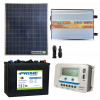 Kit chalet panneau solaire 200W convertisseur 1000W DC/AC 12V 220V batterie 150h régulateur EPsolar