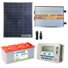 Kit chalet panneau solaire 200W convertisseur 1000W DC/AC 12V 220V batterie AGM 200h régulateur EPsolar