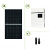 Kit solaire photovoltaïque 2.5KW Sunforce Inverseur 5KW 48V Régulateur de charge MPPT 100A 450Voc