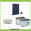 Kit Panneau Solaire Polycristallin 280W 24V Batterie AGM 100Ah PWM régulateur 10A LS1024B