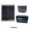 Kit panneau solaire 20W 12V Régulateur de charge PWM 5A Battterie 7Ah
