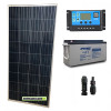 Kit panneau solaire 150W 12V Batterie 150Ah AGM Régulateur de charge PWM 10A NV10