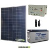 Kit Starter Panneau solaire 200W 12V Régulateur de charge 20A PWM LS2024B batterie agm 150Ah 
