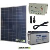 Kit Starter Panneau solaire 200W 12V Régulateur de charge 20A PWM LS2024B batterie agm 150Ah cable RS485