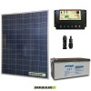 Kit Panneau solaire 200W 12V Batterie agm 200Ah régulateur de charge PWM 20A ep20