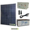 Kit Starter Panneau solaire 200W 12V Régulateur de charge 20A PWM LS2024B batterie agm 200Ah cable RS485