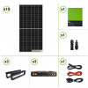 Impianto solare fotovoltaico 5000W Inverter ibrido 7.2KW doppio ingresso MPPT 80A batterie litio