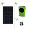 Kit solaire  2250W panneaux photovoltaïques 375W avec onduleur hybride solaire à onde pure 5600W 48V MPPT contrôleur de charge 120A 450VDC 6KW PV max