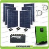 Kit solaire photovoltaïque 1.6KW Onduleur pur sinus Edison50 5KW 48V avec régulateur de charge PWM 50A et Batteries 2V 120Ah
