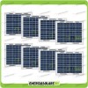 Lot de 8 panneaux solaires photovoltaiques 5W 12V polycristallin Pmax 80W