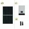 Kit Photovoltaïque Panneaux 6.4KW Onduleur Solaire Hybride SNA5000 5KW Double Contrôleur MPPT 480VDC 6.4KW PV Clé WIFI