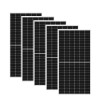 Set de 5 panneaux solaires photovoltaïques 500W 24V monocristallin haut rendement PERC demi-cellule