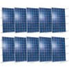 10 panneaux solaires photovoltaiques policristallins 280W 2800W tot