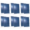 12 panneaux solaires photovoltaiques policristallins 280W 3360W tot